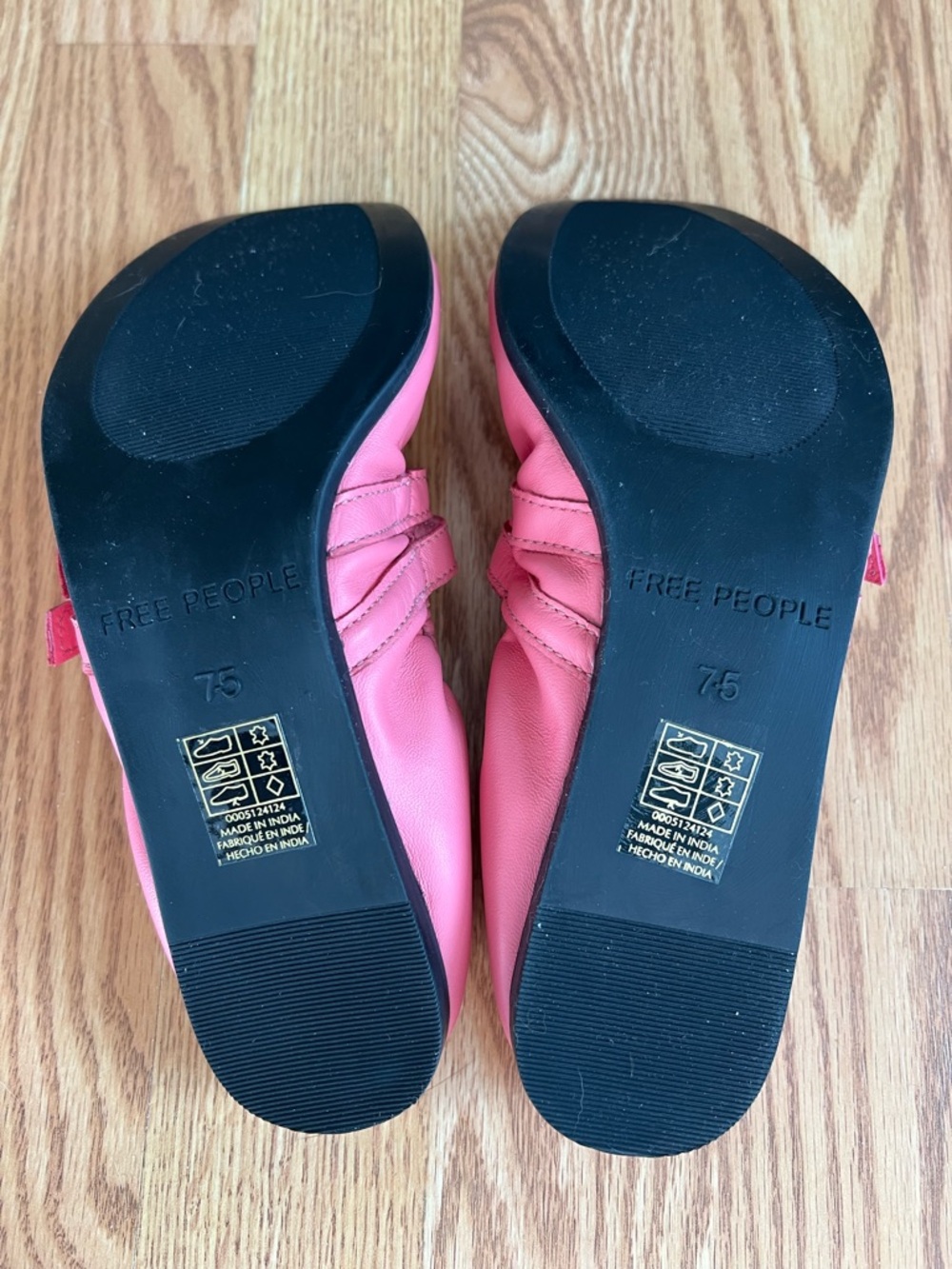 Free People Gemini Ballet Flats in Watermelon Size 7.5 - Picture 5 of 8